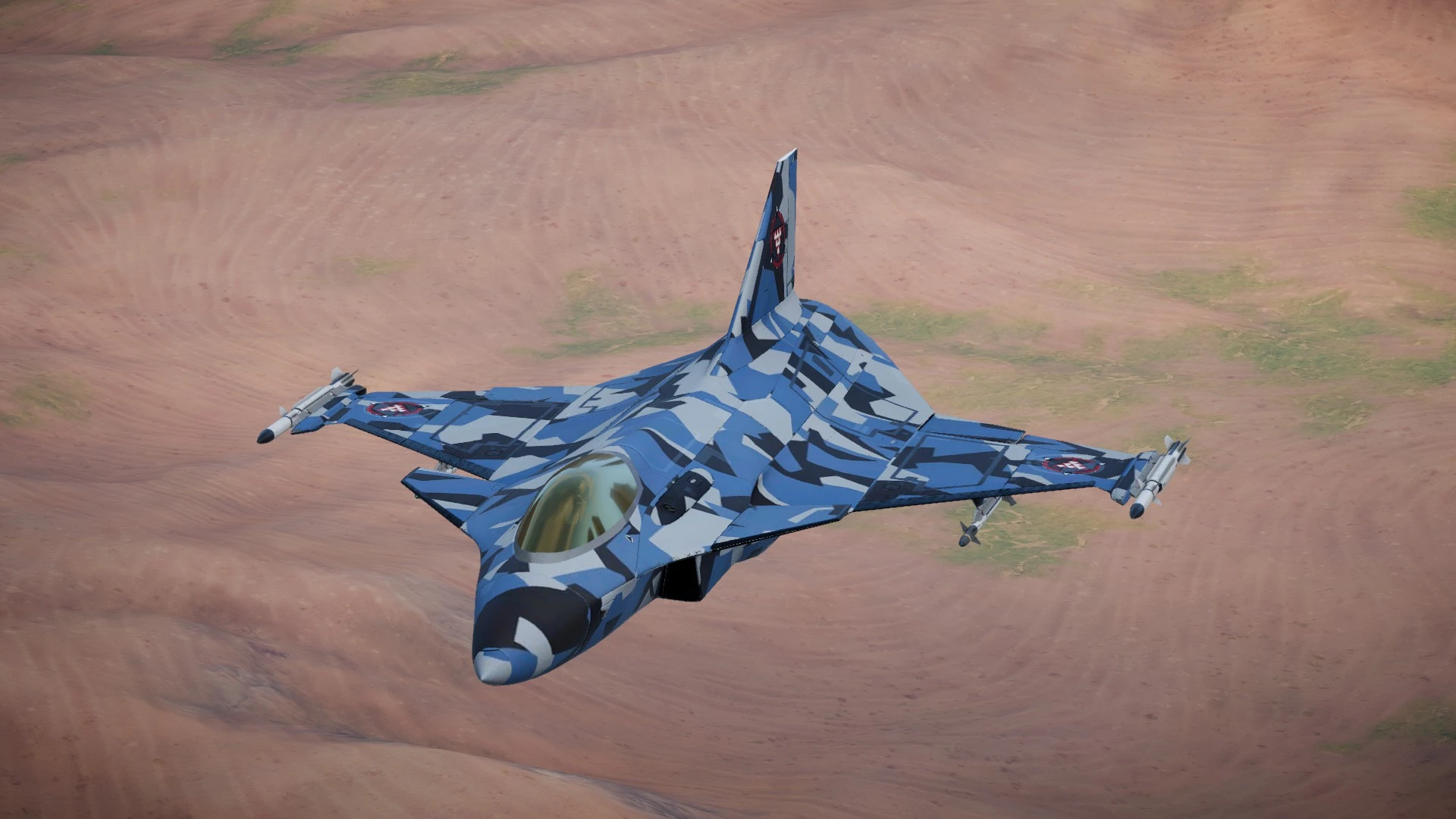 FS-12 Revoker with a custom blue sky camo paint skin
